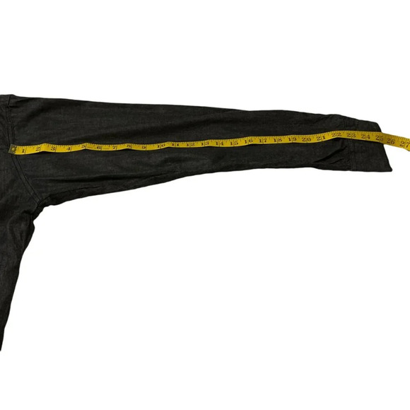 Sean John Black Button Down Heavy Cotton Shirt, 4XB - Picture 9 of 10